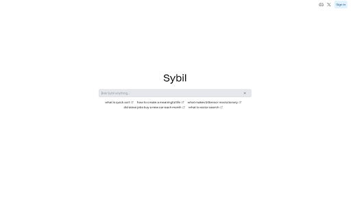 Sybil Search from Chrome web store to be run with OffiDocs Chromium online Sybil Search from Chrome web store to be run with OffiDocs Chromium online