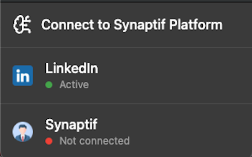 Synaptif LinkedIn Connections Extractor from Chrome web store to be run with OffiDocs Chromium online Synaptif LinkedIn Connections Extractor from Chrome web store to be run with OffiDocs Chromium online