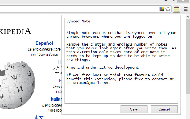 Synced Note from Chrome web store to be run with OffiDocs Chromium online Synced Note from Chrome web store to be run with OffiDocs Chromium online