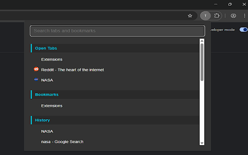 Tab and Bookmark Manager from Chrome web store to be run with OffiDocs Chromium online Tab and Bookmark Manager from Chrome web store to be run with OffiDocs Chromium online