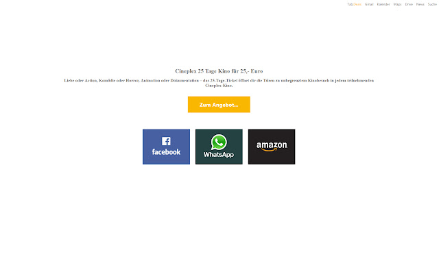 Tab.Deals from Chrome web store to be run with OffiDocs Chromium online Tab.Deals from Chrome web store to be run with OffiDocs Chromium online