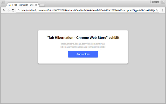 Tab Hibernation from Chrome web store to be run with OffiDocs Chromium online Tab Hibernation from Chrome web store to be run with OffiDocs Chromium online