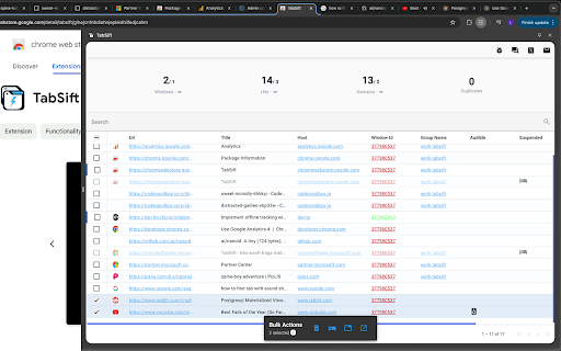 TabSift from Chrome web store to be run with OffiDocs Chromium online TabSift from Chrome web store to be run with OffiDocs Chromium online