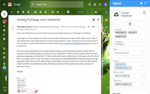Taghash for Gmail from Chrome web store to be run with OffiDocs Chromium online Taghash for Gmail from Chrome web store to be run with OffiDocs Chromium online
