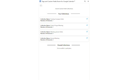 Tags and Custom Fields Boom for Google Calendar™ from Chrome web store to be run with OffiDocs Chromium online Tags and Custom Fields Boom for Google Calendar™ from Chrome web store to be run with OffiDocs Chromium online