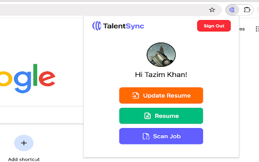TalentSync from Chrome web store to be run with OffiDocs Chromium online TalentSync from Chrome web store to be run with OffiDocs Chromium online