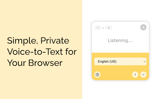 TalkaType Simple, Secure Web Dictation from Chrome web store to be run with OffiDocs Chromium online TalkaType Simple, Secure Web Dictation from Chrome web store to be run with OffiDocs Chromium online