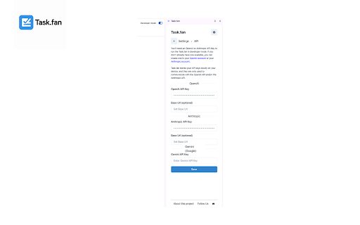 Task.fan from Chrome web store to be run with OffiDocs Chromium online Task.fan from Chrome web store to be run with OffiDocs Chromium online