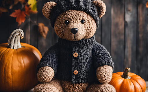 Teddy bear and pumpkin from Chrome web store to be run with OffiDocs Chromium online Teddy bear and pumpkin from Chrome web store to be run with OffiDocs Chromium online