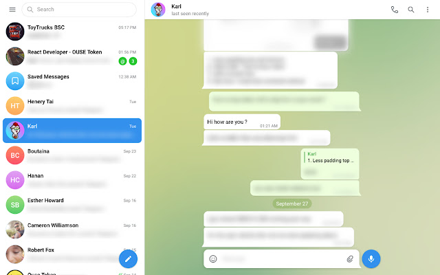 Telegram Blur from Chrome web store to be run with OffiDocs Chromium online Telegram Blur from Chrome web store to be run with OffiDocs Chromium online