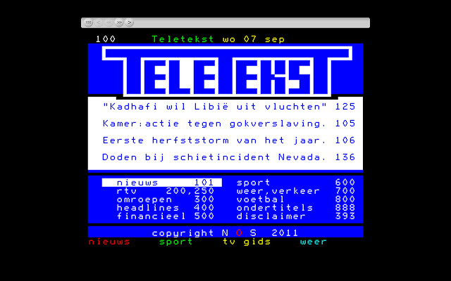 Teletekst from Chrome web store to be run with OffiDocs Chromium online Teletekst from Chrome web store to be run with OffiDocs Chromium online