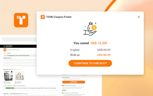 Temu Coupon Finder from Chrome web store to be run with OffiDocs Chromium online Temu Coupon Finder from Chrome web store to be run with OffiDocs Chromium online
