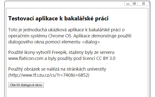 Testovaci aplikace k bakalarske praci from Chrome web store to be run with OffiDocs Chromium online Testovaci aplikace k bakalarske praci from Chrome web store to be run with OffiDocs Chromium online