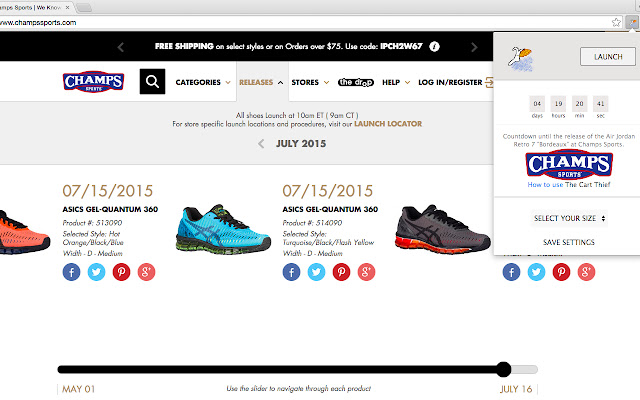 The Cart Thief ChampsSports from Chrome web store to be run with OffiDocs Chromium online The Cart Thief ChampsSports from Chrome web store to be run with OffiDocs Chromium online