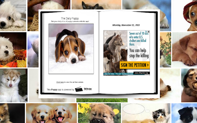 The Daily Puppy from Chrome web store to be run with OffiDocs Chromium online The Daily Puppy from Chrome web store to be run with OffiDocs Chromium online