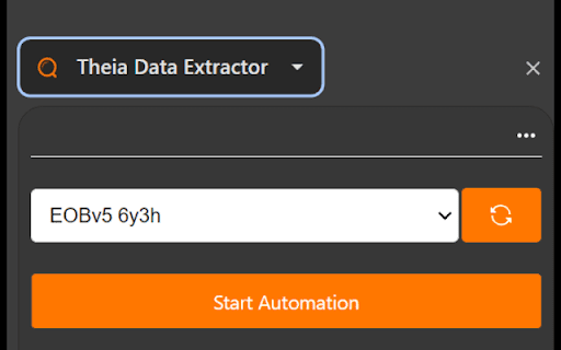 Theia Data Extractor from Chrome web store to be run with OffiDocs Chromium online Theia Data Extractor from Chrome web store to be run with OffiDocs Chromium online