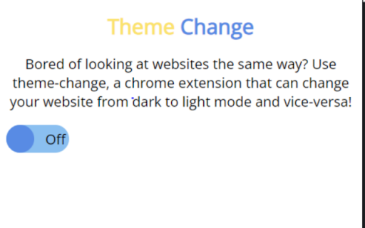 Theme Change Extension from Chrome web store to be run with OffiDocs Chromium online Theme Change Extension from Chrome web store to be run with OffiDocs Chromium online