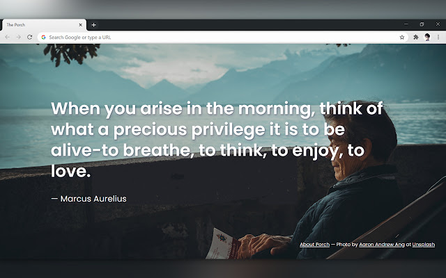 The Porch Stoic inspiration from Chrome web store to be run with OffiDocs Chromium online The Porch Stoic inspiration from Chrome web store to be run with OffiDocs Chromium online