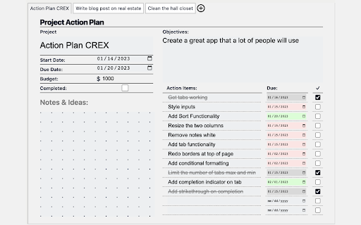 The Project Action Plan from Chrome web store to be run with OffiDocs Chromium online The Project Action Plan from Chrome web store to be run with OffiDocs Chromium online