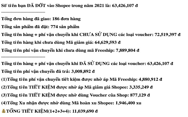Thống kê đơn Shopee 2021 from Chrome web store to be run with OffiDocs Chromium online Thống kê đơn Shopee 2021 from Chrome web store to be run with OffiDocs Chromium online