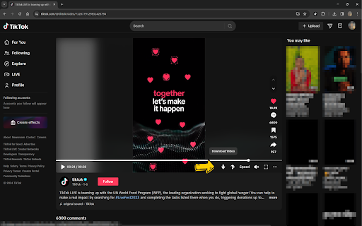 TikTok Video Saver from Chrome web store to be run with OffiDocs Chromium online TikTok Video Saver from Chrome web store to be run with OffiDocs Chromium online