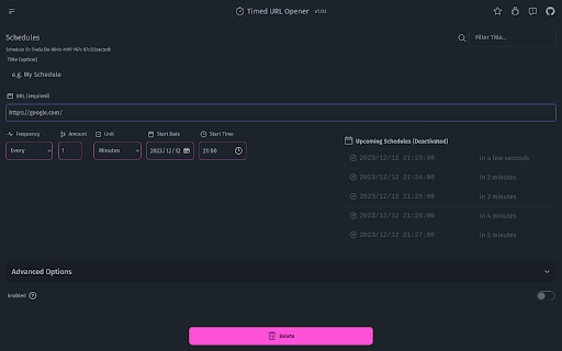 Timed URL Opener from Chrome web store to be run with OffiDocs Chromium online Timed URL Opener from Chrome web store to be run with OffiDocs Chromium online