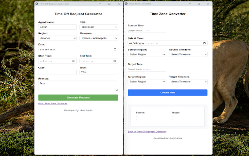 Time Off Request Generator from Chrome web store to be run with OffiDocs Chromium online Time Off Request Generator from Chrome web store to be run with OffiDocs Chromium online