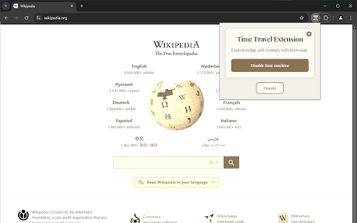 Time Travel Extension from Chrome web store to be run with OffiDocs Chromium online Time Travel Extension from Chrome web store to be run with OffiDocs Chromium online