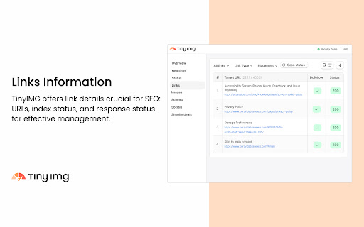 TinyIMG Shopify SEO Extension Inspector from Chrome web store to be run with OffiDocs Chromium online TinyIMG Shopify SEO Extension Inspector from Chrome web store to be run with OffiDocs Chromium online