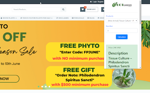 Tissue culture plants for sale from Chrome web store to be run with OffiDocs Chromium online Tissue culture plants for sale from Chrome web store to be run with OffiDocs Chromium online