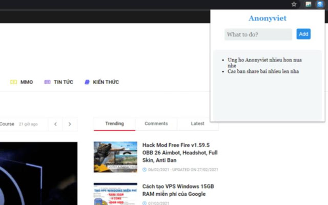 To Do App Anonyviet from Chrome web store to be run with OffiDocs Chromium online To Do App Anonyviet from Chrome web store to be run with OffiDocs Chromium online