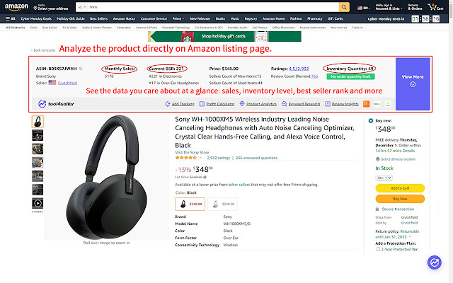 tool4seller Amazon Product Research from Chrome web store to be run with OffiDocs Chromium online tool4seller Amazon Product Research from Chrome web store to be run with OffiDocs Chromium online