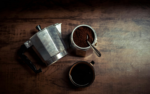 Top View of a Coffee Maker and a Cup of Coffee from Chrome web store to be run with OffiDocs Chromium online Top View of a Coffee Maker and a Cup of Coffee from Chrome web store to be run with OffiDocs Chromium online