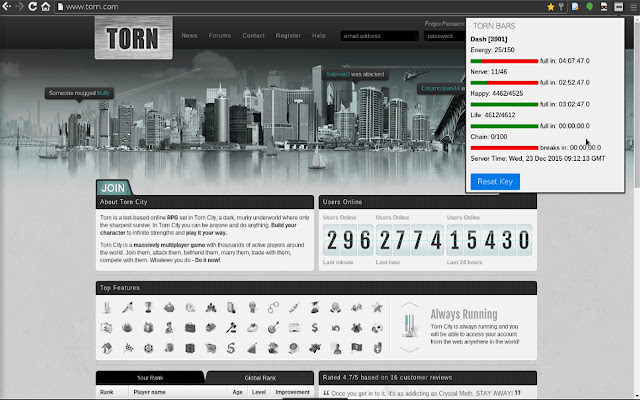 Torn Bars from Chrome web store to be run with OffiDocs Chromium online Torn Bars from Chrome web store to be run with OffiDocs Chromium online