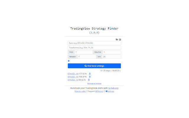 TradingView Strategy Finder from Chrome web store to be run with OffiDocs Chromium online TradingView Strategy Finder from Chrome web store to be run with OffiDocs Chromium online