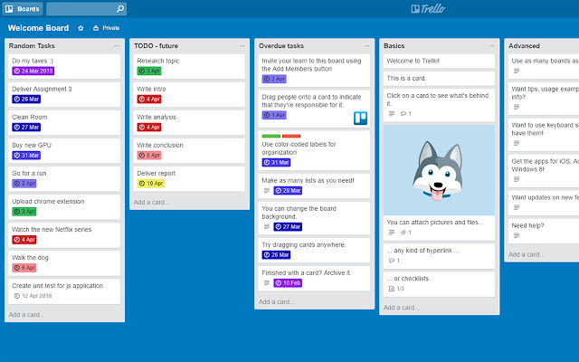 Trello Enhanced Date from Chrome web store to be run with OffiDocs Chromium online Trello Enhanced Date from Chrome web store to be run with OffiDocs Chromium online