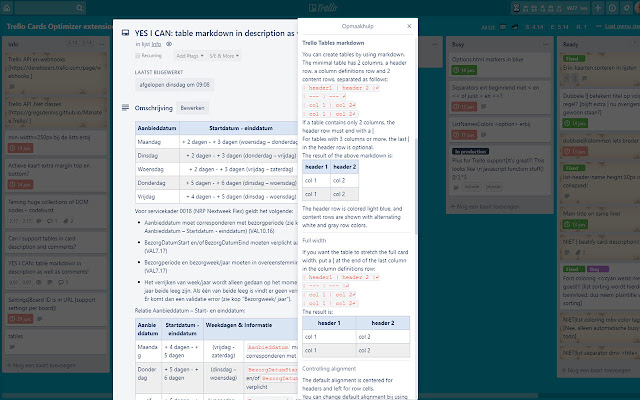 Trello Table Markdown from Chrome web store to be run with OffiDocs Chromium online Trello Table Markdown from Chrome web store to be run with OffiDocs Chromium online