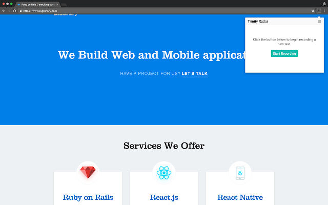 Trinity Radar from Chrome web store to be run with OffiDocs Chromium online Trinity Radar from Chrome web store to be run with OffiDocs Chromium online
