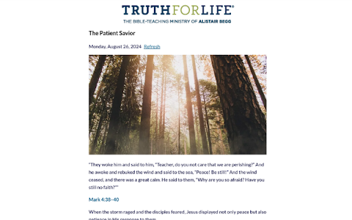 Truth for Life Devotional on Demand from Chrome web store to be run with OffiDocs Chromium online Truth for Life Devotional on Demand from Chrome web store to be run with OffiDocs Chromium online