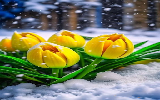 Tulips and snow wallpaper from Chrome web store to be run with OffiDocs Chromium online Tulips and snow wallpaper from Chrome web store to be run with OffiDocs Chromium online