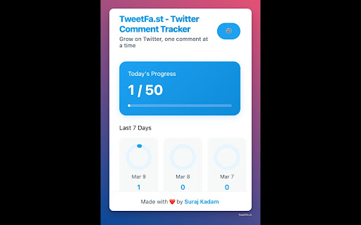 TweetFa.st from Chrome web store to be run with OffiDocs Chromium online TweetFa.st from Chrome web store to be run with OffiDocs Chromium online