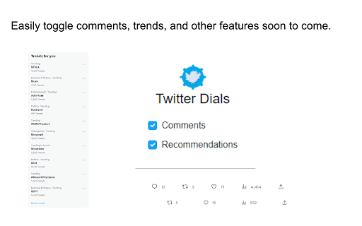 Twitter Dials from Chrome web store to be run with OffiDocs Chromium online Twitter Dials from Chrome web store to be run with OffiDocs Chromium online