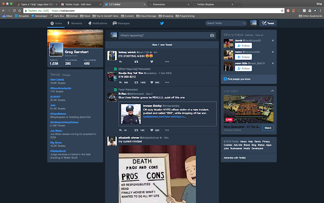 Twitter Dusk from Chrome web store to be run with OffiDocs Chromium online Twitter Dusk from Chrome web store to be run with OffiDocs Chromium online