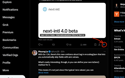 Twitter New Tab Opener from Chrome web store to be run with OffiDocs Chromium online Twitter New Tab Opener from Chrome web store to be run with OffiDocs Chromium online