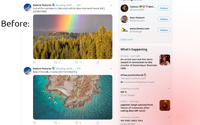 Twitter Zen from Chrome web store to be run with OffiDocs Chromium online Twitter Zen from Chrome web store to be run with OffiDocs Chromium online