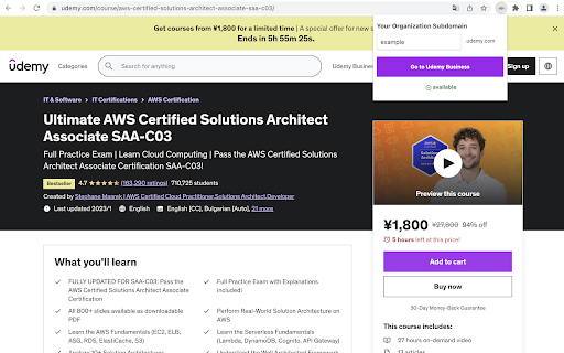Udemy Business Linker from Chrome web store to be run with OffiDocs Chromium online Udemy Business Linker from Chrome web store to be run with OffiDocs Chromium online