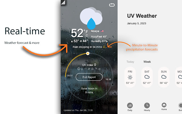 UV Weather from Chrome web store to be run with OffiDocs Chromium online UV Weather from Chrome web store to be run with OffiDocs Chromium online