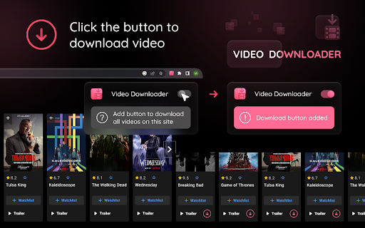 Video Downloader Button from Chrome web store to be run with OffiDocs Chromium online Video Downloader Button from Chrome web store to be run with OffiDocs Chromium online