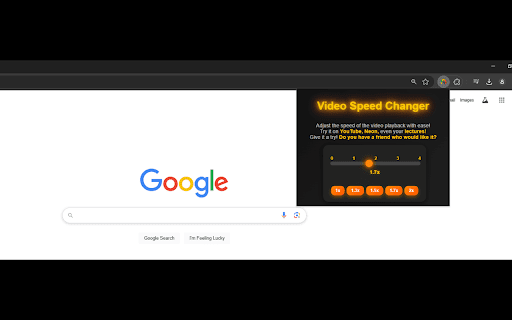 Video Speed Changer from Chrome web store to be run with OffiDocs Chromium online Video Speed Changer from Chrome web store to be run with OffiDocs Chromium online