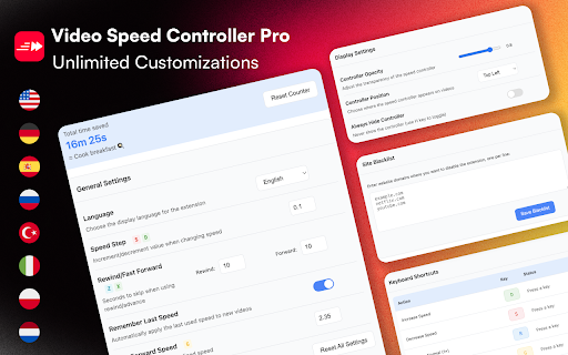 Video Speed Controller Pro from Chrome web store to be run with OffiDocs Chromium online Video Speed Controller Pro from Chrome web store to be run with OffiDocs Chromium online